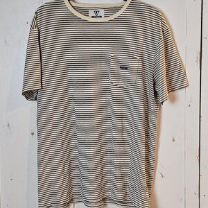 Vissla Striped Pocket Tee – Unisex Surf Skater Tee, Large